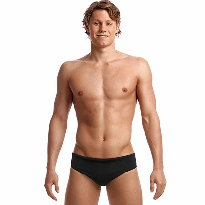 Funky Trunks - Still Black - Mens Classic Briefs 3 Funky Trunks - Still Black - Mens Classic Briefs