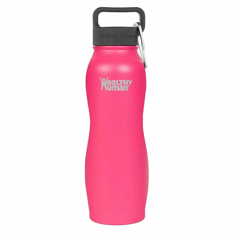 Healthy Human Curve Water Bottle - Hawaiian Pink 21oz (620ml) 3 Healthy Human Curve Water Bottle - Hawaiian Pink 21oz (620ml)