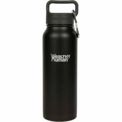 Healthy Human Stein Water Bottle - Pure Black 21oz (620ml)