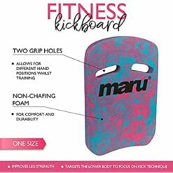 Maru - Swirl Two Grip Fitness Kickboard - Blue/Pink -UK Swimsuit Sales 2024 Maru Swirl Two Grip Fitness Kickboard Blue Pink 3