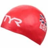 TYR- GB Silicone Hat - Red -UK Swimsuit Sales 2024 TYR GB Silicone Hat Red