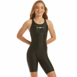 Amanzi - Acceler8 Black Girls Kneelength Swimsuit