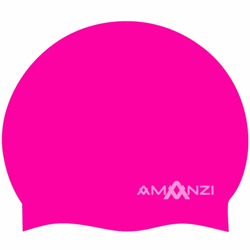 Amanzi - Signature Neon Pink Swim Cap 3 Amanzi - Signature Neon Pink Swim Cap