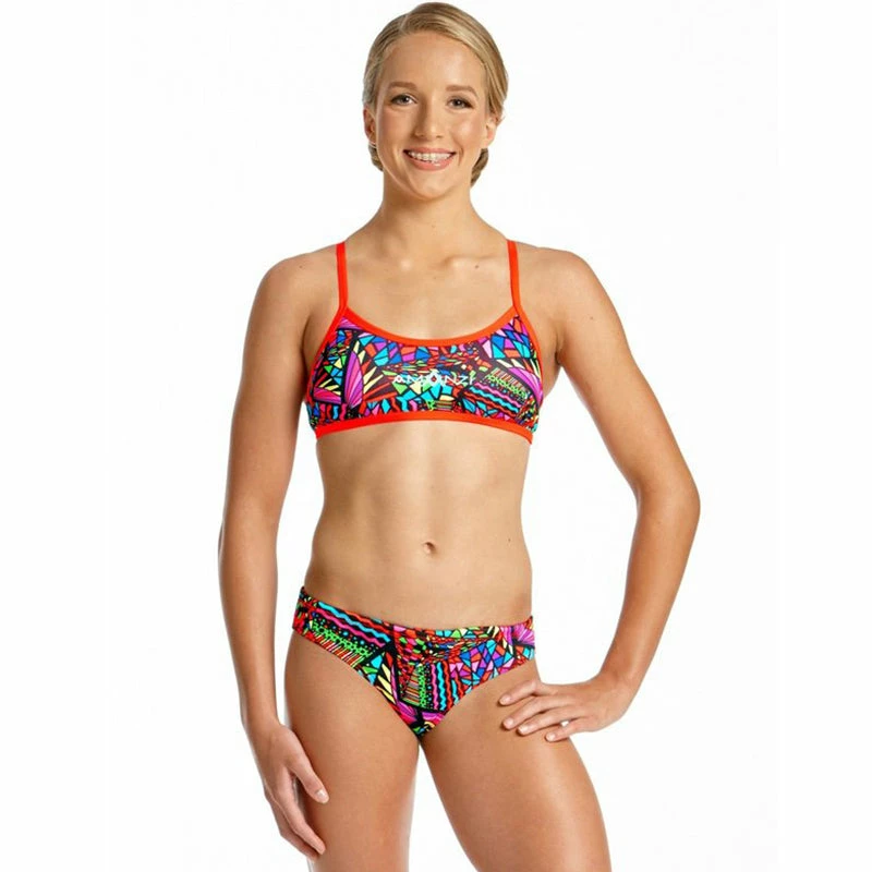 Amanzi - Candy Puzzle Girls Two Piece Sports Bikini 3 Amanzi - Candy Puzzle Girls Two Piece Sports Bikini