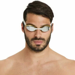 Arena - Air Speed Mirror Goggle - Silver/Gold C106 -UK Swimsuit Sales 2024 arena air speed mirror goggle silver gold 3