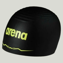 Arena - Aquaforce Wave Swim Cap - Black -UK Swimsuit Sales 2024 arena aquaforce wave swim cap black 4