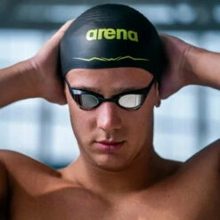 Arena - Aquaforce Wave Swim Cap - Black -UK Swimsuit Sales 2024 arena aquaforce wave swim cap black 5