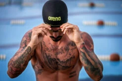 Arena - Aquaforce Wave Swim Cap - Black -UK Swimsuit Sales 2024 arena aquaforce wave swim cap black 7