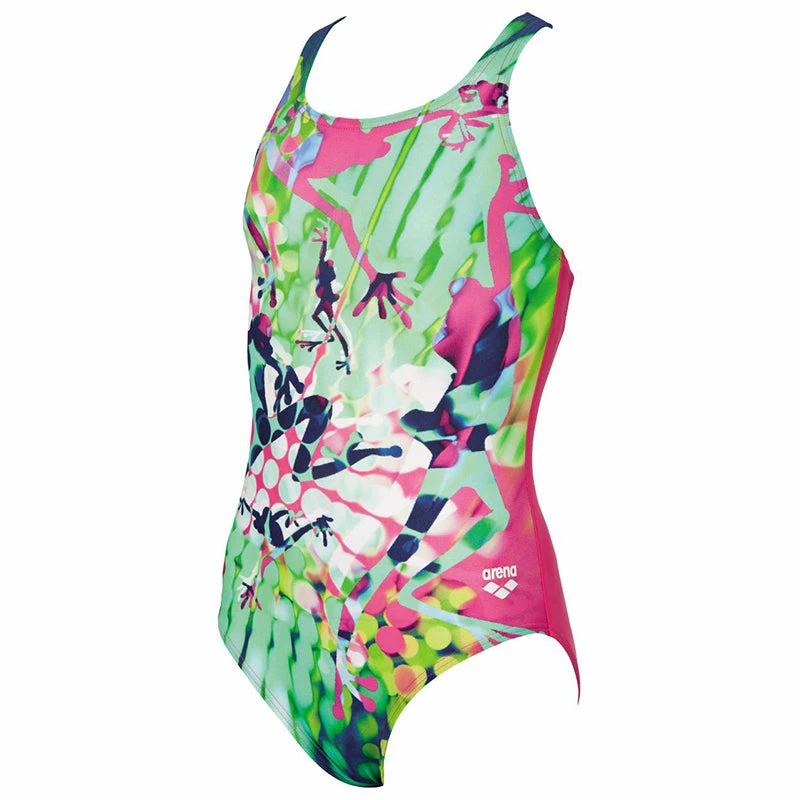 Arena - Brasil Pro Back Junior Swimsuit - Rose/Sea 3 Arena - Brasil Pro Back Junior Swimsuit - Rose/Sea
