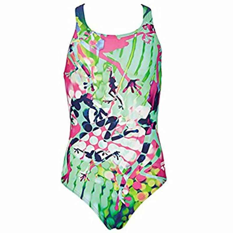 Arena - Brasil Pro Back Junior Swimsuit - Rose/Sea 4 Arena - Brasil Pro Back Junior Swimsuit - Rose/Sea - Image 2
