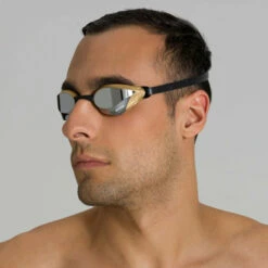 Arena - Cobra Core Swipe Mirror Goggle - Silver/Gold -UK Swimsuit Sales 2024 arena cobra core swipe mirror goggle silver gold 3