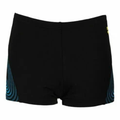 Arena - Espiral Junior Shorts - Black/Green -UK Swimsuit Sales 2024 arena espiral junior shorts black green 3