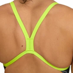 Arena - Fireworks Challenge Back Ladies Swimsuit - Green/Black/Multi -UK Swimsuit Sales 2024 arena fireworks challenge back ladies swimsuit green black multi 5