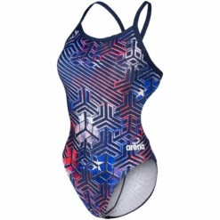 Arena - Kikko Pro Challenge Back Ladies Swimsuit - US Flag -UK Swimsuit Sales 2024 arena kikko pro challenge back ladies swimsuit us flag 6