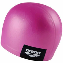 Arena - Logo Moulded Silicone Cap - Pink -UK Swimsuit Sales 2024 arena logo moulded silicon cap pink 3