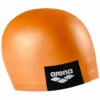 Arena - Logo Moulded Silicone Cap - Pinkish Orange -UK Swimsuit Sales 2024 arena logo moulded silicon cap pinkish orange 1