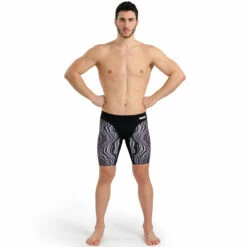 Arena - Mens Marbled Jammer - Black/Multi -UK Swimsuit Sales 2024 arena mens marbled jammer black multi 3