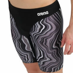Arena - Mens Marbled Jammer - Black/Multi -UK Swimsuit Sales 2024 arena mens marbled jammer black multi 4