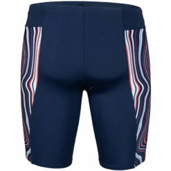 Arena - Mens Marbled Jammer - Navy/Red/Multi -UK Swimsuit Sales 2024 arena mens marbled jammer navy red multi 9