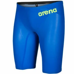Arena - Men's Powerskin Carbon-AIR² Jammer - Blue/Grey/Yellow -UK Swimsuit Sales 2024 arena mens powerskin carbon air jammer blue grey yellow 6