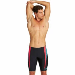 Arena - Mens Threefold Jammer - Black/Anguria