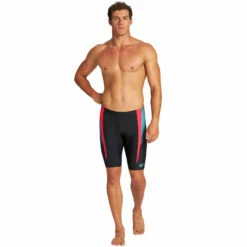 Arena - Mens Threefold Jammer - Black/Anguria -UK Swimsuit Sales 2024 arena mens threefold jammer black anguria 3