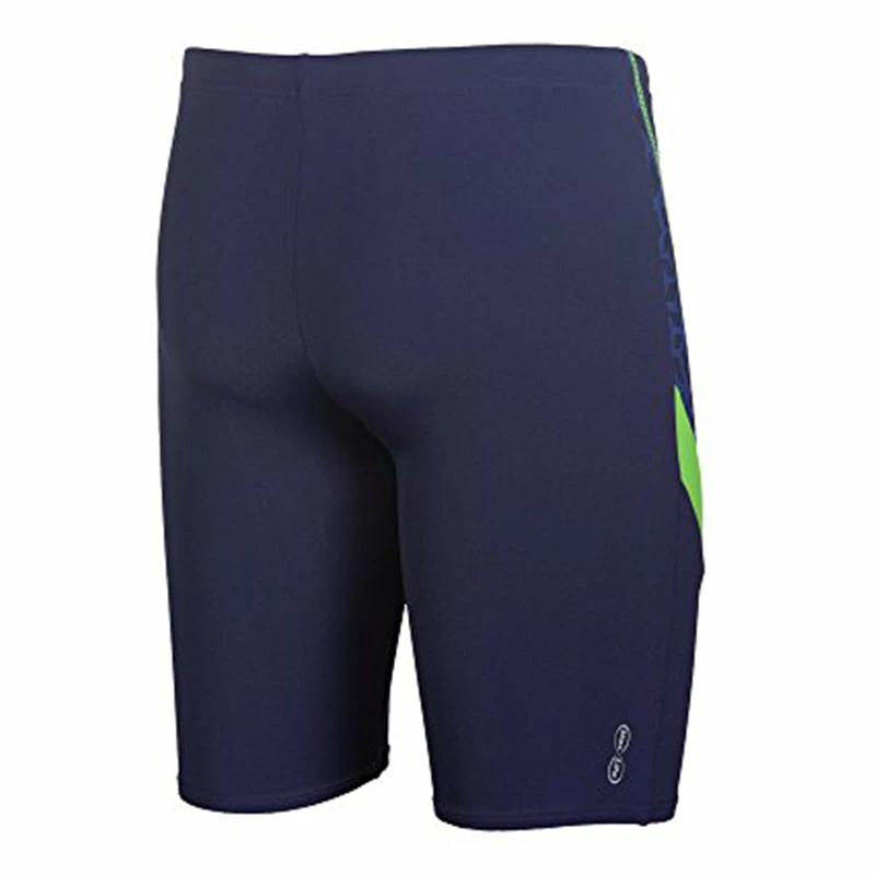 Arena - Microcarbonite Junior Jammers - Navy Blue/Green Leaf 4 Arena - Microcarbonite Junior Jammers - Navy Blue/Green Leaf - Image 2