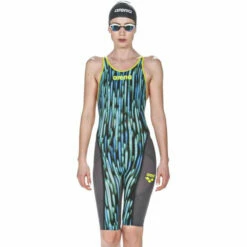 Arena - Powerskin Carbon-Ultra Open Back Suit (Ltd. Edition) - Blue/Yellow