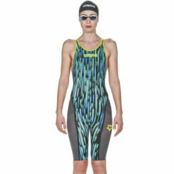 Arena - Powerskin Carbon-Ultra Open Back Suit (Ltd. Edition) - Blue/Yellow -UK Swimsuit Sales 2024 arena powerskin carbon ultra open back suit ltd edition blue yellow 7