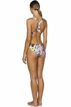 Arena - One Riviera Racerback Ladies Swimsuit - Black/Multi -UK Swimsuit Sales 2024 arena riviera ladies one piece black multi coloured 13