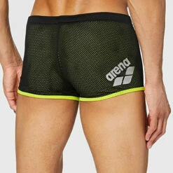 Arena - Square Cut Drag Suit - Black -UK Swimsuit Sales 2024 arena square cut drag suit black 3