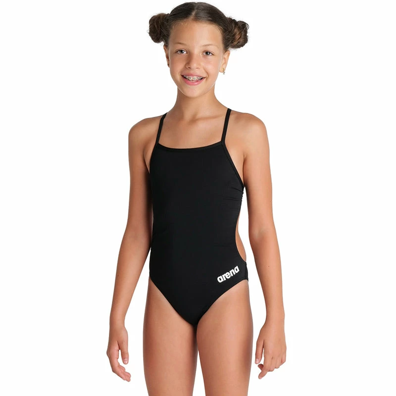 Arena - Team Challenge Back Girls’ Swimsuit - Black/White 3 Arena - Team Challenge Back Girls’ Swimsuit - Black/White