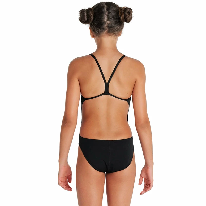 Arena - Team Challenge Back Girls’ Swimsuit - Black/White 4 Arena - Team Challenge Back Girls’ Swimsuit - Black/White - Image 2