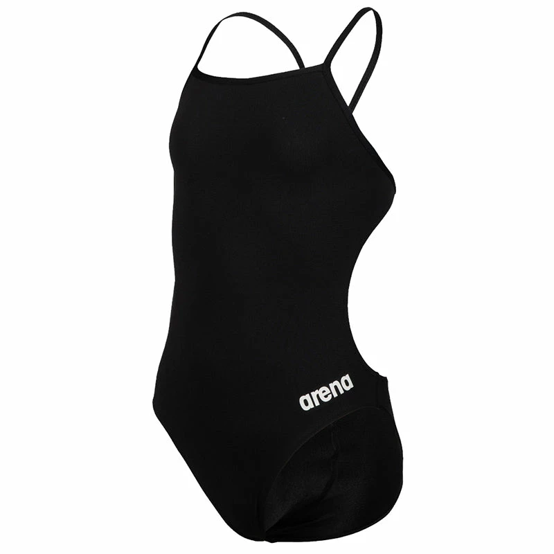 Arena - Team Challenge Back Girls’ Swimsuit - Black/White 8 Arena - Team Challenge Back Girls’ Swimsuit - Black/White - Image 6