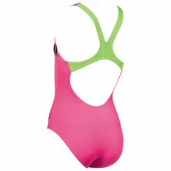 Arena - Woodblock Pro Back Girls Swimsuit - Rose -UK Swimsuit Sales 2024 arena woodblock pro back girls swimsuit rose 4