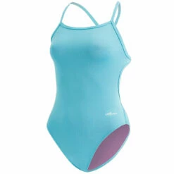 Dolfin - Bellas Solid Turquoise Tie Back One Piece Swimsuit -UK Swimsuit Sales 2024 dolfin bella solid turquoise tie back one piece 3