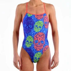 Dolfin - Bellas Sugar Skulls Cross Back One Piece Swimsuit -UK Swimsuit Sales 2024 dolfin bellas sugar skulls cross back one piece swimsuit 7