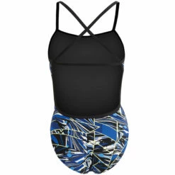 Dolfin - Graphlite Vantage Cross Back Swimsuit - Blue -UK Swimsuit Sales 2024 dolfin blue vantage cross back ladies one piece swimsuit 4