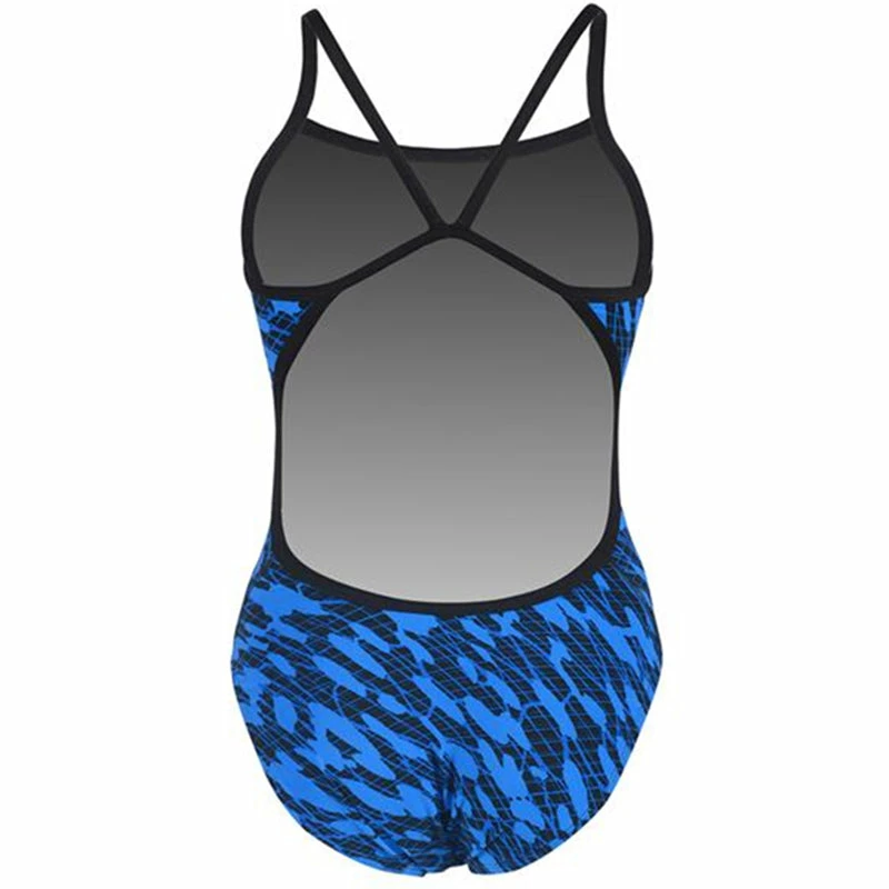 Dolfin - Poly Fusion Matrix String Back Swimsuit - Blue 7 Dolfin - Poly Fusion Matrix String Back Swimsuit - Blue - Image 5