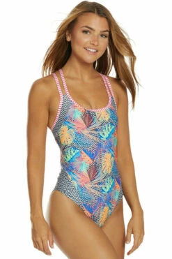 Dolfin Uglies - Hyper Tropic Double Strap Open Keyhole Back Swimsuit -UK Swimsuit Sales 2024 dolfin uglies hyper tropic double strap open keyhole back swimsuit 6