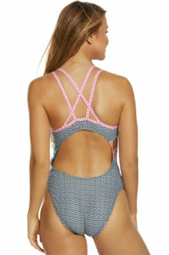 Dolfin Uglies - Hyper Tropic Double Strap Open Keyhole Back Swimsuit -UK Swimsuit Sales 2024 dolfin uglies hyper tropic double strap open keyhole back swimsuit 7