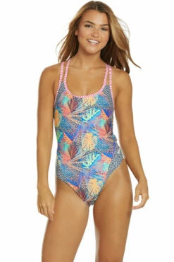 Dolfin Uglies - Hyper Tropic Double Strap Open Keyhole Back Swimsuit -UK Swimsuit Sales 2024 dolfin uglies hyper tropic double strap open keyhole back swimsuit 9