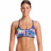 Funkita - Alba Wild - Ladies Cross Back Tie Bikini Top -UK Swimsuit Sales 2024 funkita alba wild cross back tie back ladies bikini top 1
