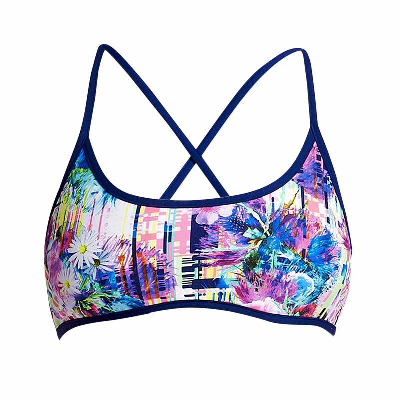 Funkita - Alba Wild - Ladies Cross Back Tie Bikini Top 4 Funkita - Alba Wild - Ladies Cross Back Tie Bikini Top - Image 2