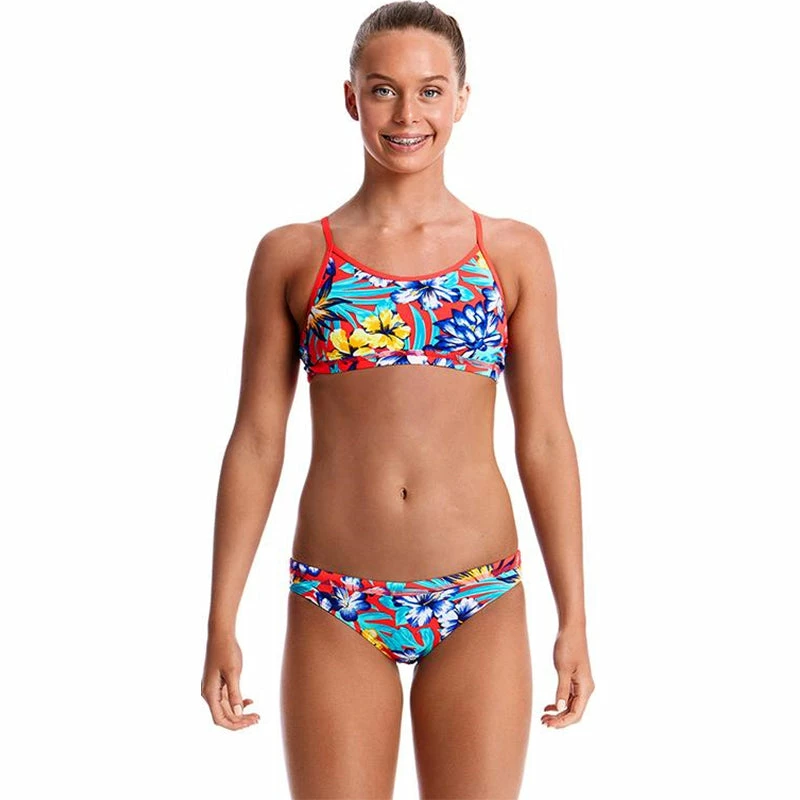 Funkita - Aloha From Hawaii - Girls Racerback Two Piece 3 Funkita - Aloha From Hawaii - Girls Racerback Two Piece
