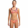Funkita - Best Cellar - Girls Criss Cross Two Piece -UK Swimsuit Sales 2024 funkita best cellar criss cross two piece girls bikini