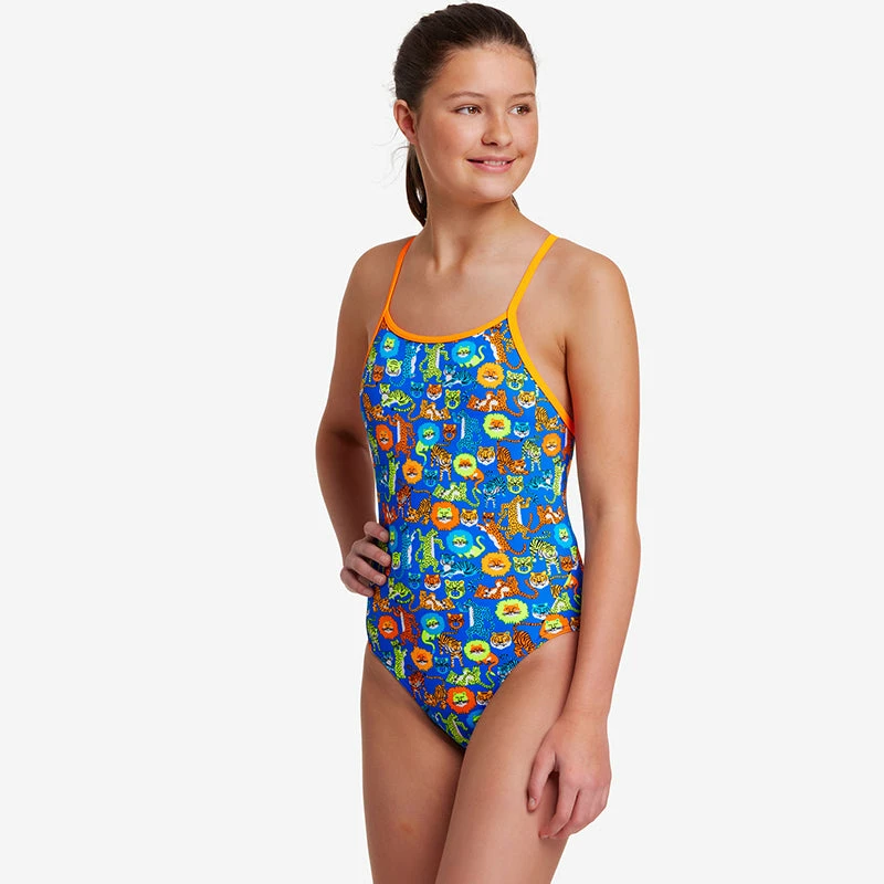 Funkita - Big Cat Bash - Girls Diamond Back One Piece 7 Funkita - Big Cat Bash - Girls Diamond Back One Piece - Image 5