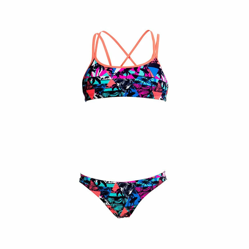 Funkita - Beach Dreams - Girls Criss Cross Two Piece 4 Funkita - Beach Dreams - Girls Criss Cross Two Piece - Image 2
