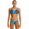 Funkita - Blue Steel - Girls Racerback Two Piece -UK Swimsuit Sales 2024 funkita bikini girls swimwear blue steel racerback two piece 1