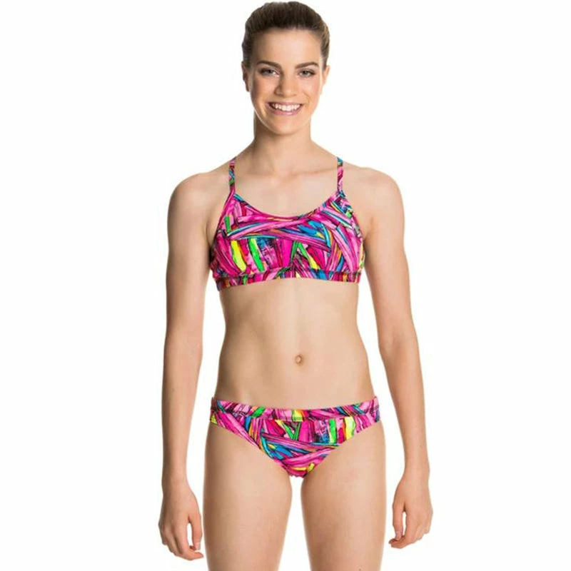 Funkita - Crystal Clash - Girls Racerback Two Piece 3 Funkita - Crystal Clash - Girls Racerback Two Piece